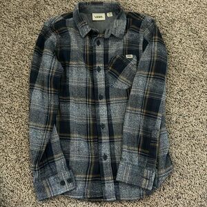 Boys Vans button up flannel